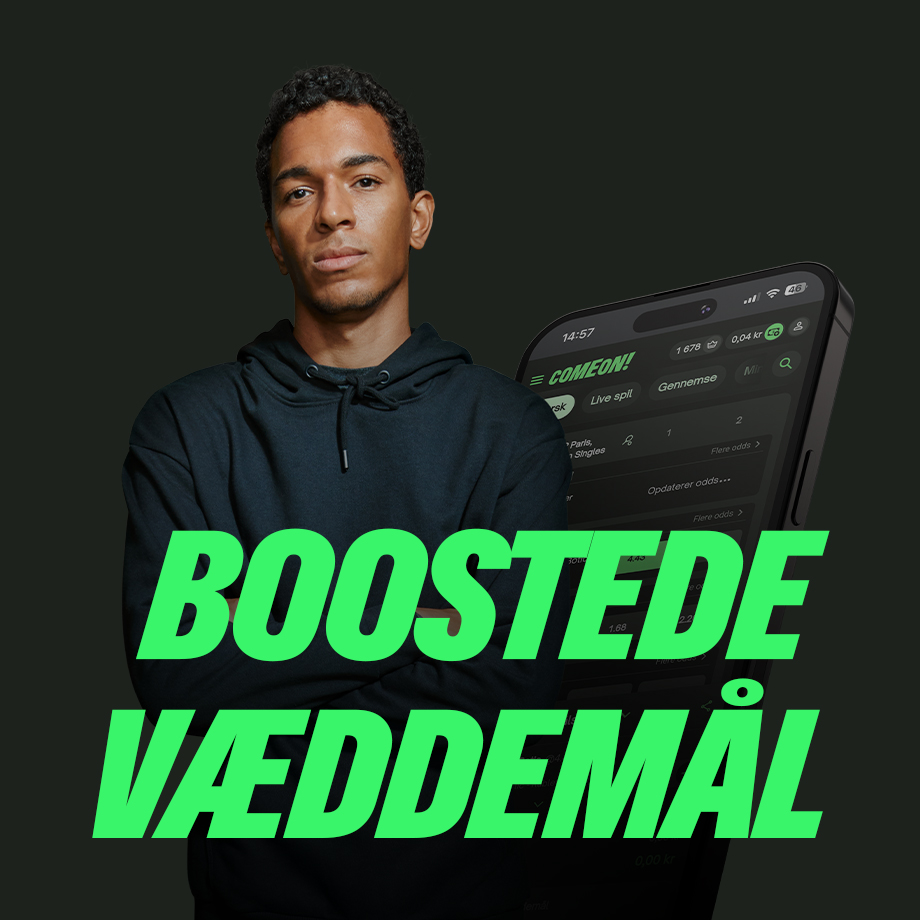 Hver dag, fra klokken 10:00 kan du booste dine væddemål